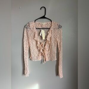 Women’s Lace FairyCore Whimsy Cardigan size XS NWT